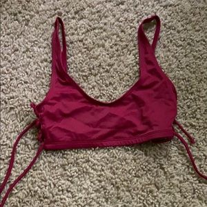 NWOT Maroon Bikini Top